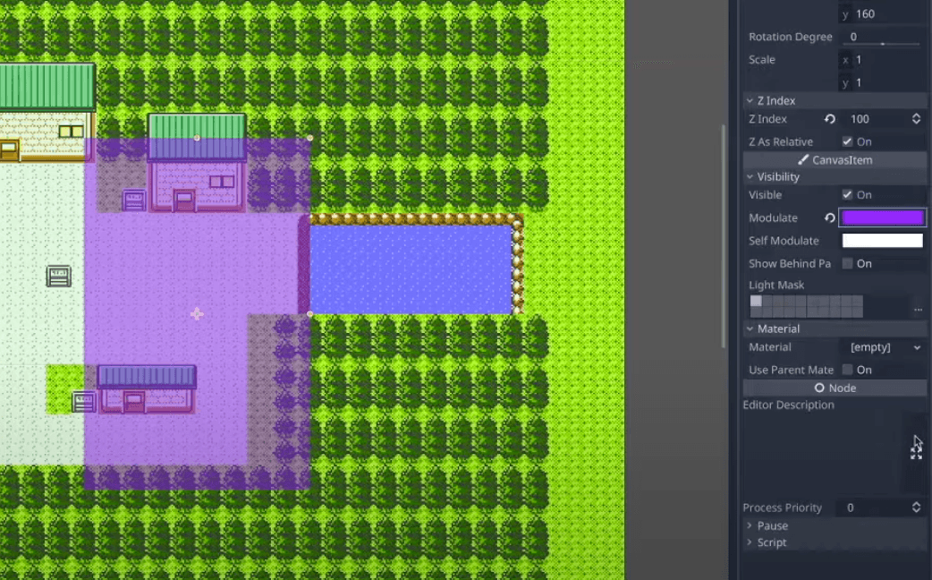 How to change CollisionShape color tint properly in Godot